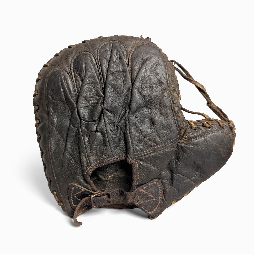 Mounted Baseball Baseman's Glove, c. 1920